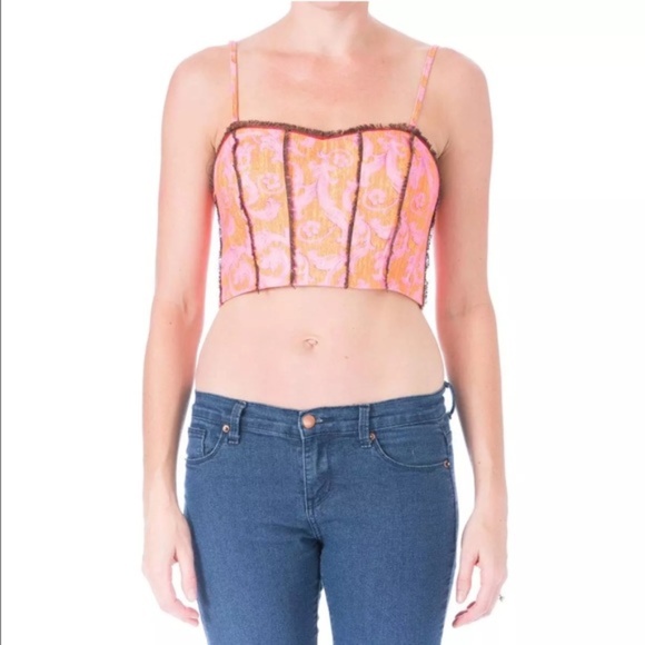 Elizabeth and James Tops - Elizabeth and James Candice Linen Bralette Top